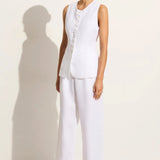 Faithfull - Domenico Vest White - Final Sale