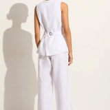 Faithfull - Domenico Vest White - Final Sale