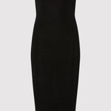 St. Agni - 90s Strapless Knit Midi Dress - Black