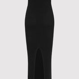 St. Agni - Textured Knit Column Dress - Black