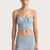 Faithfull - Baia Top Sky Blue - Final Sale