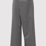 St. Agni - Deconstructed Waist Pants - Pewter Grey