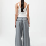 St. Agni - Wool Pleat Pants - Grey