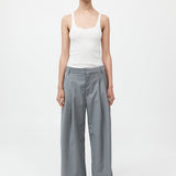 St. Agni - Wool Pleat Pants - Grey