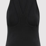 St. Agni - Organic Cotton V Back Tank - Black