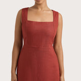 Faithfull - Lais Midi Dress Garnet