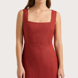 Faithfull - Lais Midi Dress Garnet