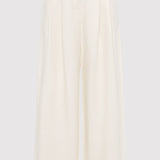 St. Agni - Wide Leg Pleat Pants - Tofu