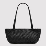 St. Agni - Petit Woven Trapeze Bag - Black