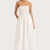 Faithfull - Jamie Midi Dress White