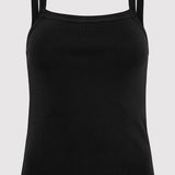 St. Agni - Organic Cotton Square Neck Tank - Black