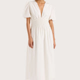 Faithfull - Grace Midi Dress White