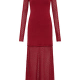 Posse - ROMY HIGH NECK DRESS - CHILLI