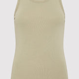 St. Agni - Organic Cotton Singlet - Moss Grey