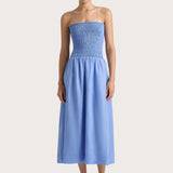 Faithfull - Geriba Midi Dress Mid Blue - Final Sale