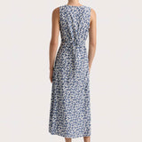 Faithfull - Jardin Midi Dress Leilani Mid Blue - Final Sale