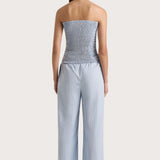 Faithfull - Freja Pant Blue Pinstripe