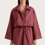 Faithfull - Freja Playsuit Wine Stripe