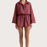 Faithfull - Freja Playsuit Wine Stripe