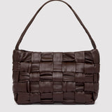 St. Agni - Textured Mini Woven Tote - Chocolate