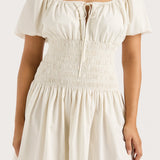 Faithfull - Aya Mini Dress Cream Pinstripe