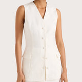 Faithfull - Eloise Vest White