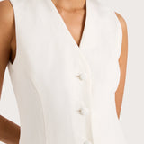 Faithfull - Eloise Vest White