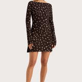 Faithfull - Lilou Mini Dress Clover Brown