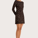 Faithfull - Lilou Mini Dress Clover Brown