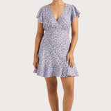 Faithfull - Alba Mini Dress Amaryllis Floral Blue