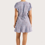 Faithfull - Alba Mini Dress Amaryllis Floral Blue