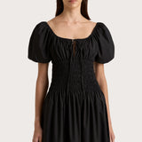 Faithfull - Beatrice Midi Dress Black