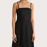 Faithfull - Valerie Midi Dress Black