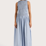 Faithfull - Noa Maxi Dress Blue Pinstripe