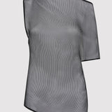 St. Agni - Silk Mesh Top - Black