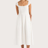 Faithfull - Lene Midi Dress White