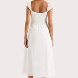 Faithfull - Lene Midi Dress White