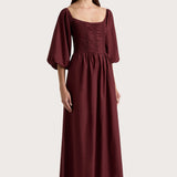 Faithfull - Alma Midi Dress Bordeaux