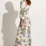 Faithfull - Benedita Midi Dress Escala Floral Ivory - Final Sale