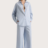 Faithfull - Freja Pant Blue Pinstripe