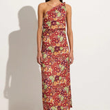 Faithfull - Jomana Midi Dress La Mira Floral Ruby - Final Sale