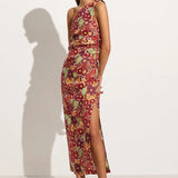 Faithfull - Jomana Midi Dress La Mira Floral Ruby - Final Sale