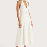 Faithfull - Marie Midi Dress White