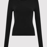 St. Agni - Organic Cotton Long Sleeve Top - Black