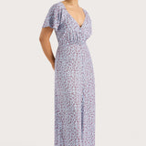 Faithfull - Aurelia Midi Dress Amaryllis Floral Blue - Final Sale