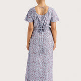 Faithfull - Aurelia Midi Dress Amaryllis Floral Blue - Final Sale