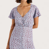 Faithfull - Aurelia Midi Dress Amaryllis Floral Blue - Final Sale