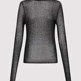 St. Agni - Semi Sheer Loop Top - Black