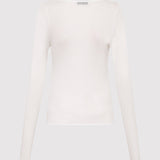 St. Agni - Semi Sheer Loop Top - White