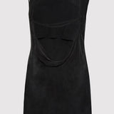 St. Agni - Sophia Drape Mini Dress - Washed Black